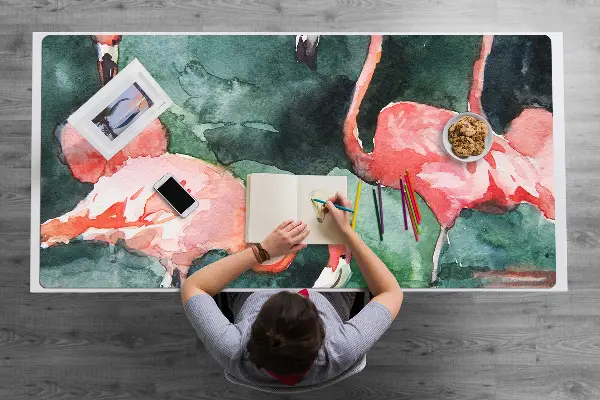 Mapa birou flamingo pictate