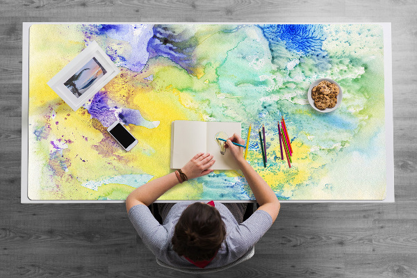 Mapa pentru birou pete colorate
