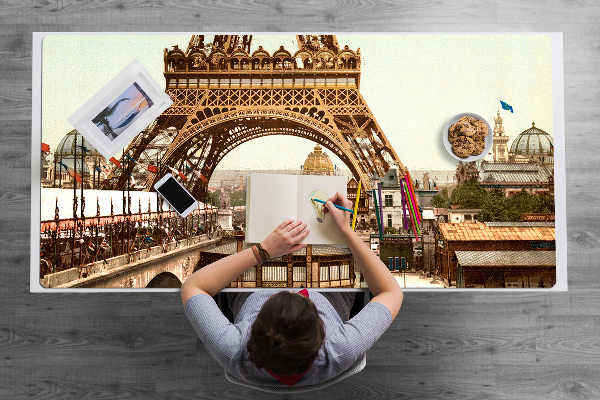 Mapa de birou Turnul Eiffel retro