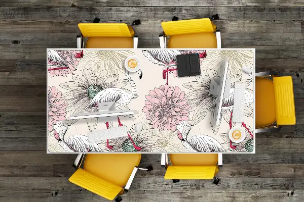 Mapa pentru birou flamingo roz