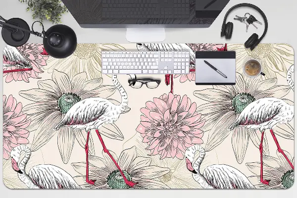 Mapa pentru birou flamingo roz