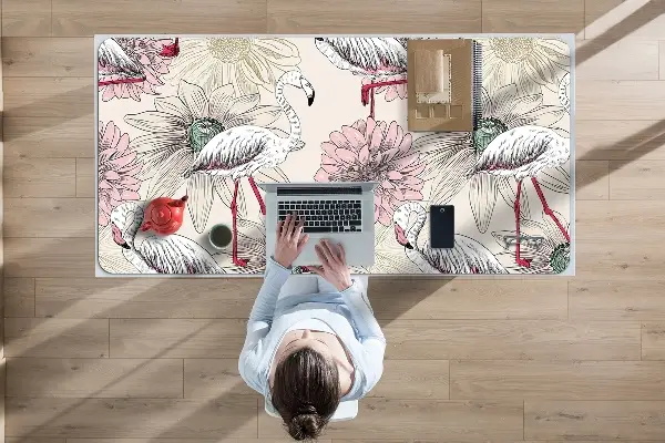 Mapa pentru birou flamingo roz
