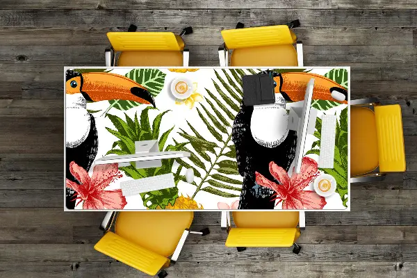 Mapa birou Toucan și ananas