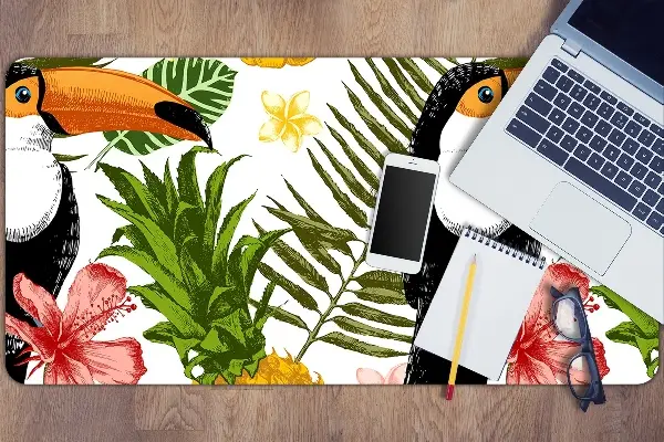 Mapa birou Toucan și ananas