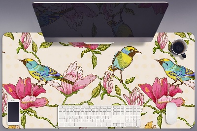Mapa de birou Flori și păsări