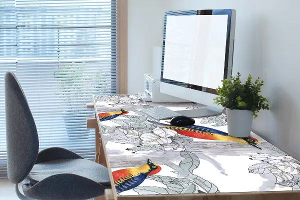 Mapa pentru birou păsări pictate