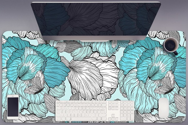 Mapa de birou flori Doodle