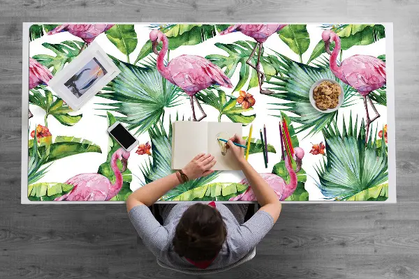 Mapa birou Frunze și Flamingos