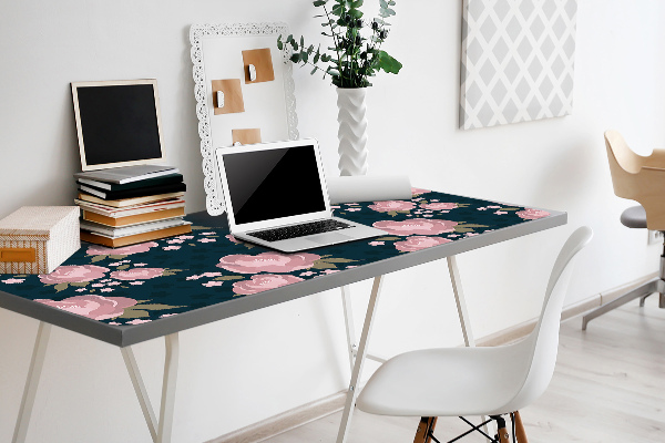 Mapa pentru birou flori roz