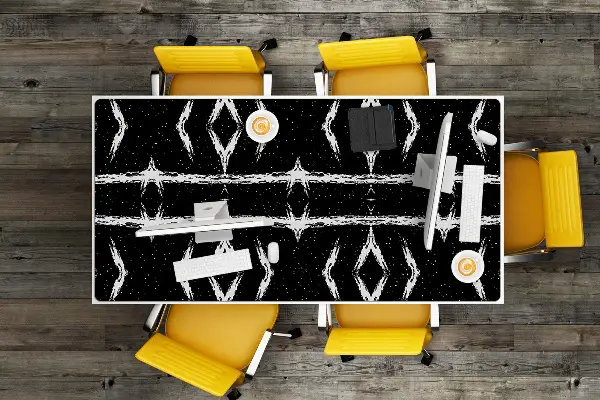Mapa de birou abstractizare negru