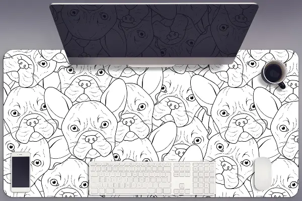 Mapa de birou câine Bulldog