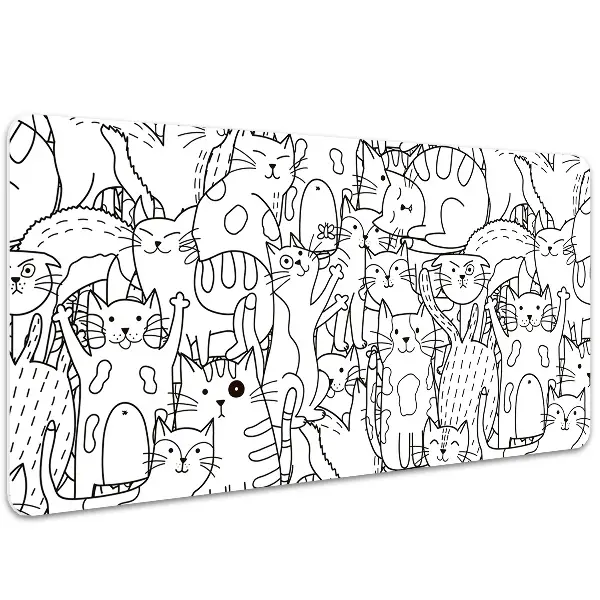 Mapa pentru birou Pisicile în stilul de Doodle