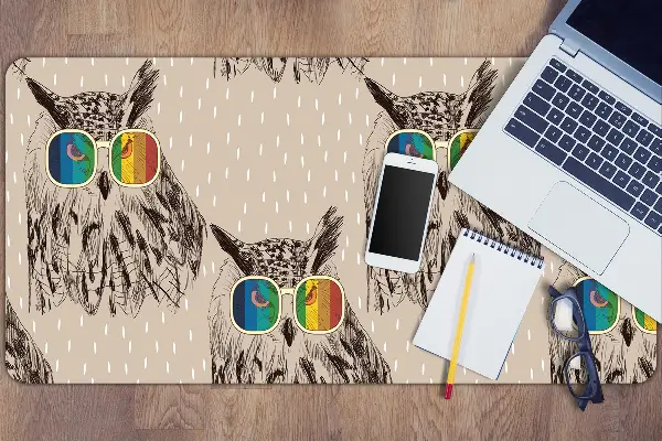 Mapa de birou Owls ochelari
