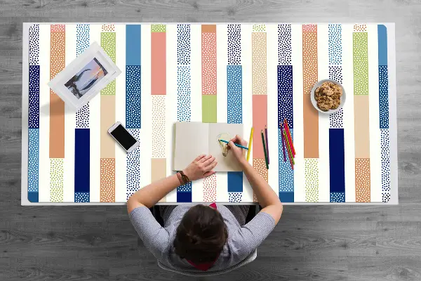 Mapa pentru birou dungi colorate