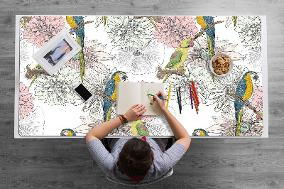 Mapa birou Parrot si flori