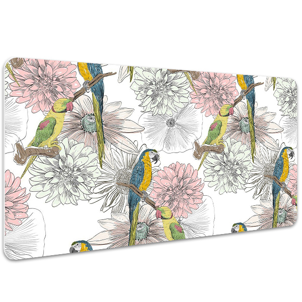Mapa birou Parrot si flori