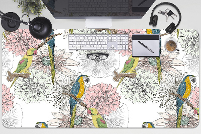 Mapa birou Parrot si flori