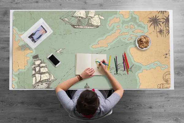 Mapa de birou Treasure hartă