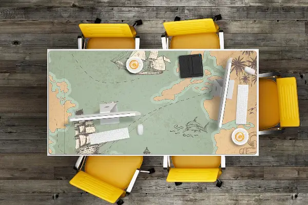 Mapa de birou Treasure hartă
