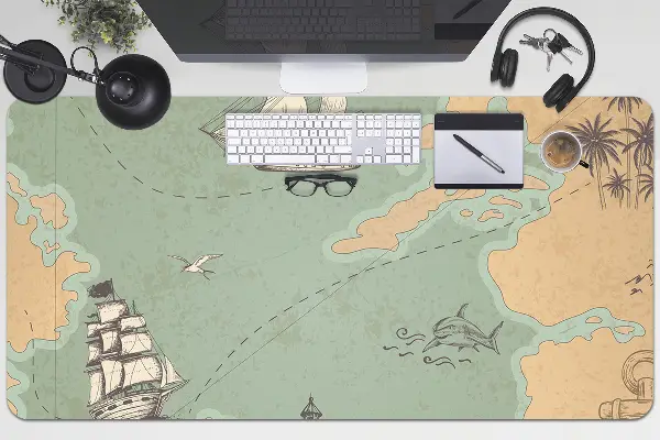 Mapa de birou Treasure hartă