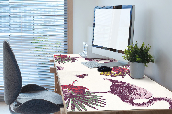 Mapa pentru birou Flamingos & Hibiscus