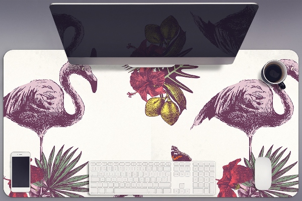 Mapa pentru birou Flamingos & Hibiscus