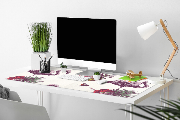 Mapa pentru birou Flamingos & Hibiscus