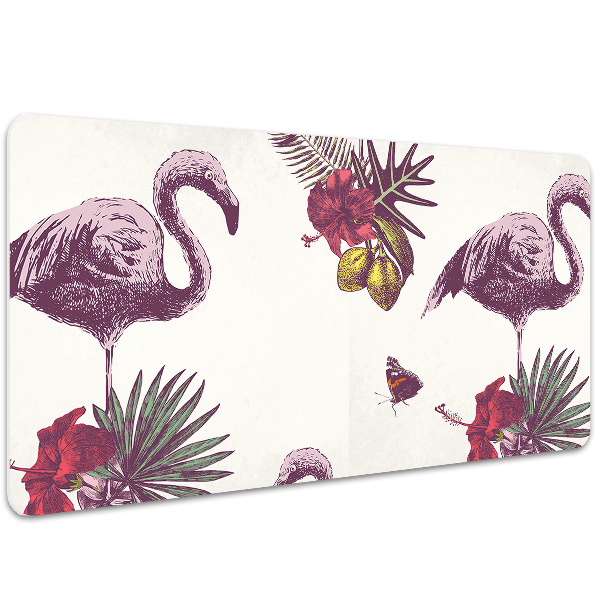 Mapa pentru birou Flamingos & Hibiscus