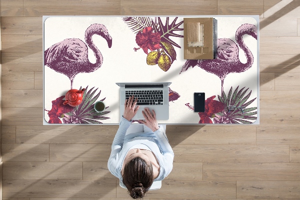 Mapa pentru birou Flamingos & Hibiscus