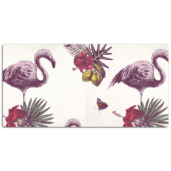 Mapa pentru birou Flamingos & Hibiscus