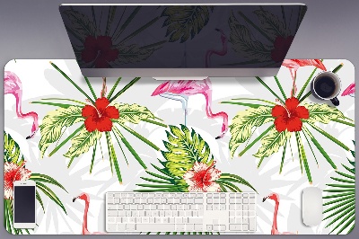 Mapa pentru birou Flamingos și flori