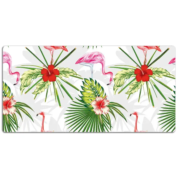 Mapa pentru birou Flamingos și flori