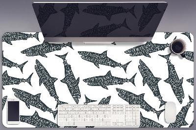 Mapa de birou rechini Typography