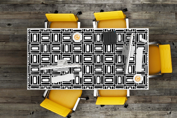 Mapa pentru birou model geometric