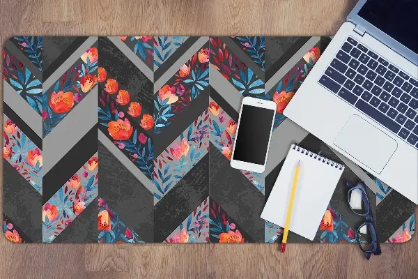 Mapa birou Flori Herringbone