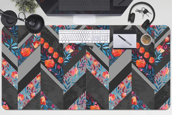 Mapa birou Flori Herringbone