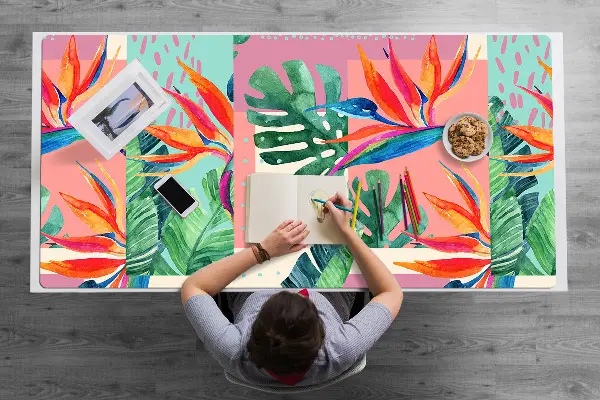 Mapa pentru birou mozaic tropical