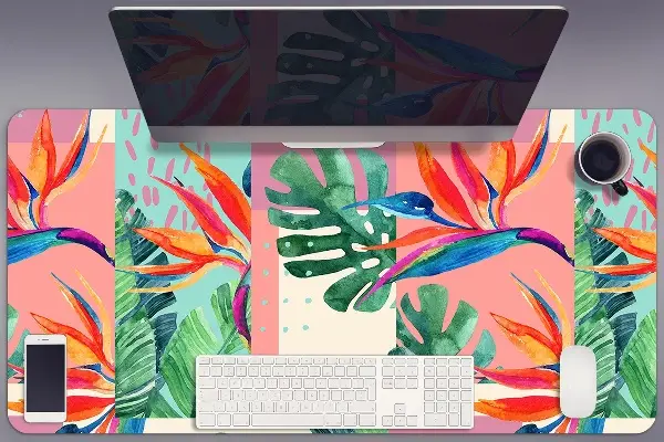 Mapa pentru birou mozaic tropical