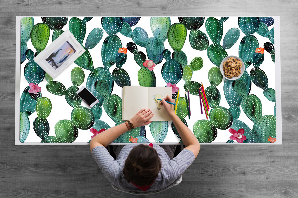 Mapa birou Cactus cu flori