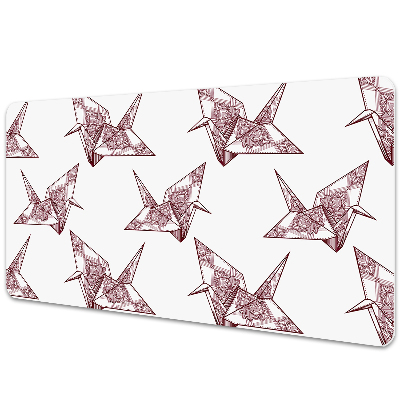 Mapa birou păsări origami