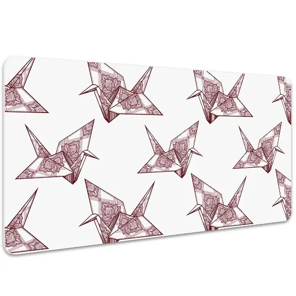 Mapa birou păsări origami