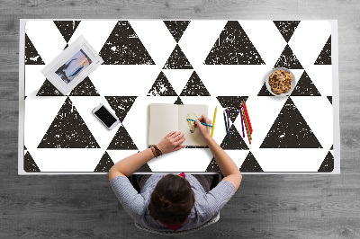 Mapa pentru birou triunghiuri negre și albe