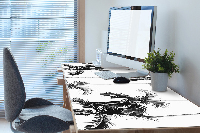 Mapa de birou palmier alb-negru