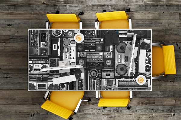 Mapa pentru birou Boombox școală veche