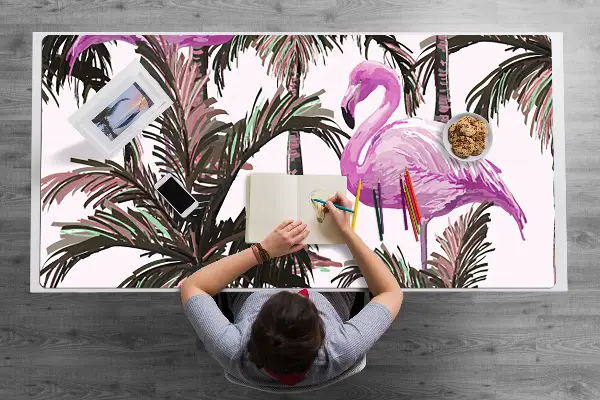 Mapa de birou Flamingos în palmele