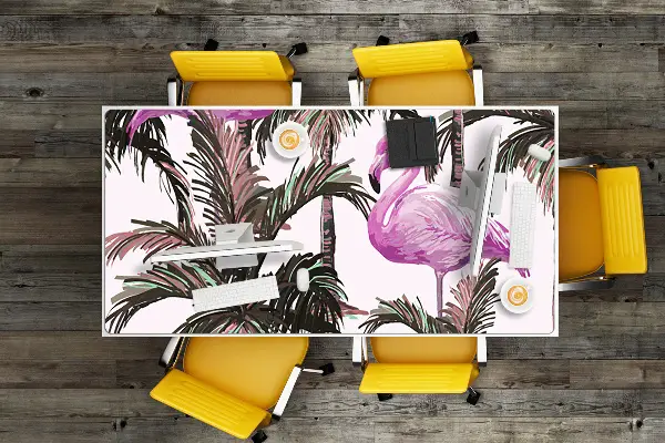 Mapa de birou Flamingos în palmele