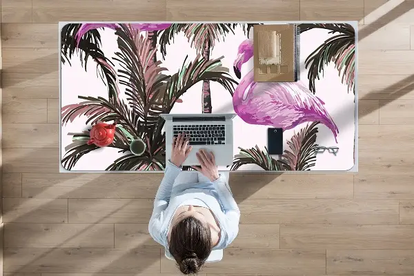 Mapa de birou Flamingos în palmele