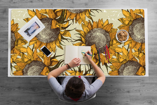 Mapa pentru birou retro Sunflowers