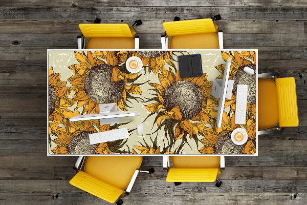 Mapa pentru birou retro Sunflowers