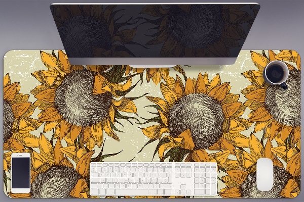 Mapa pentru birou retro Sunflowers